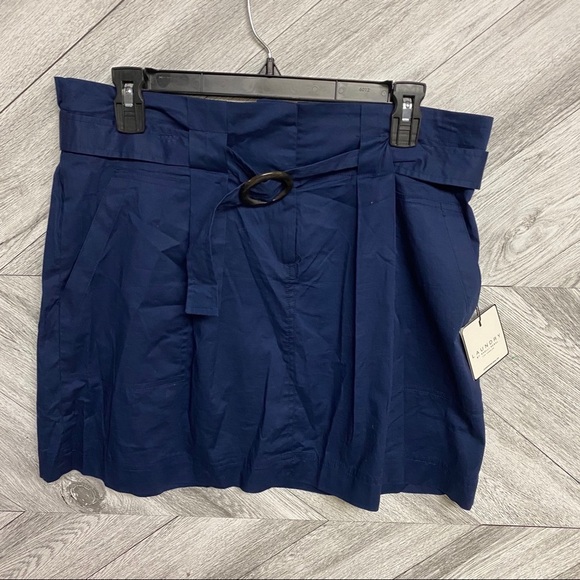 Laundry by Shelli Segal | Poplin Paperbag Skirt Lg - Picture 8 of 11